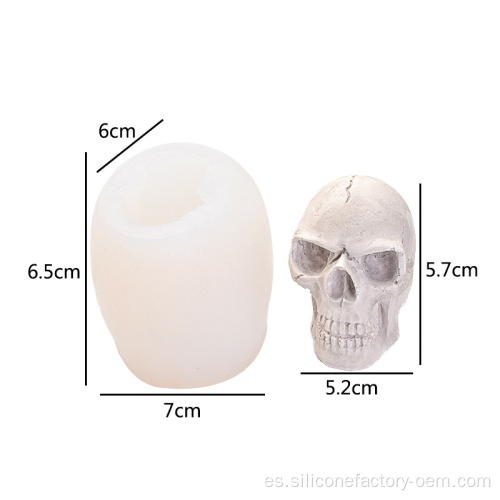 I Mold de vela de calavera Silicona al por mayor